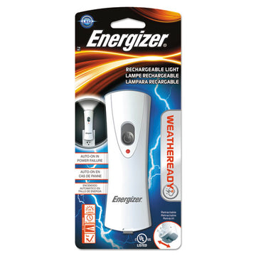Energizer® Weather Ready Led Flashlight, 1 Nimh Rechargeable Battery (included), Silver-gray freeshipping - TVN Wholesale
